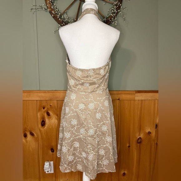 Joie Floral Backless Dress w/ Front Pockets. NWT size 8 side zip beaded tie belt - Picture 12 of 16